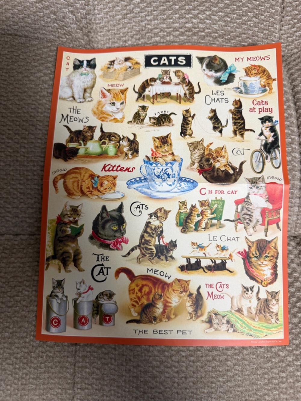 Cavallini & Co 1000 piece Cat puzzle - Picture 2 of 4